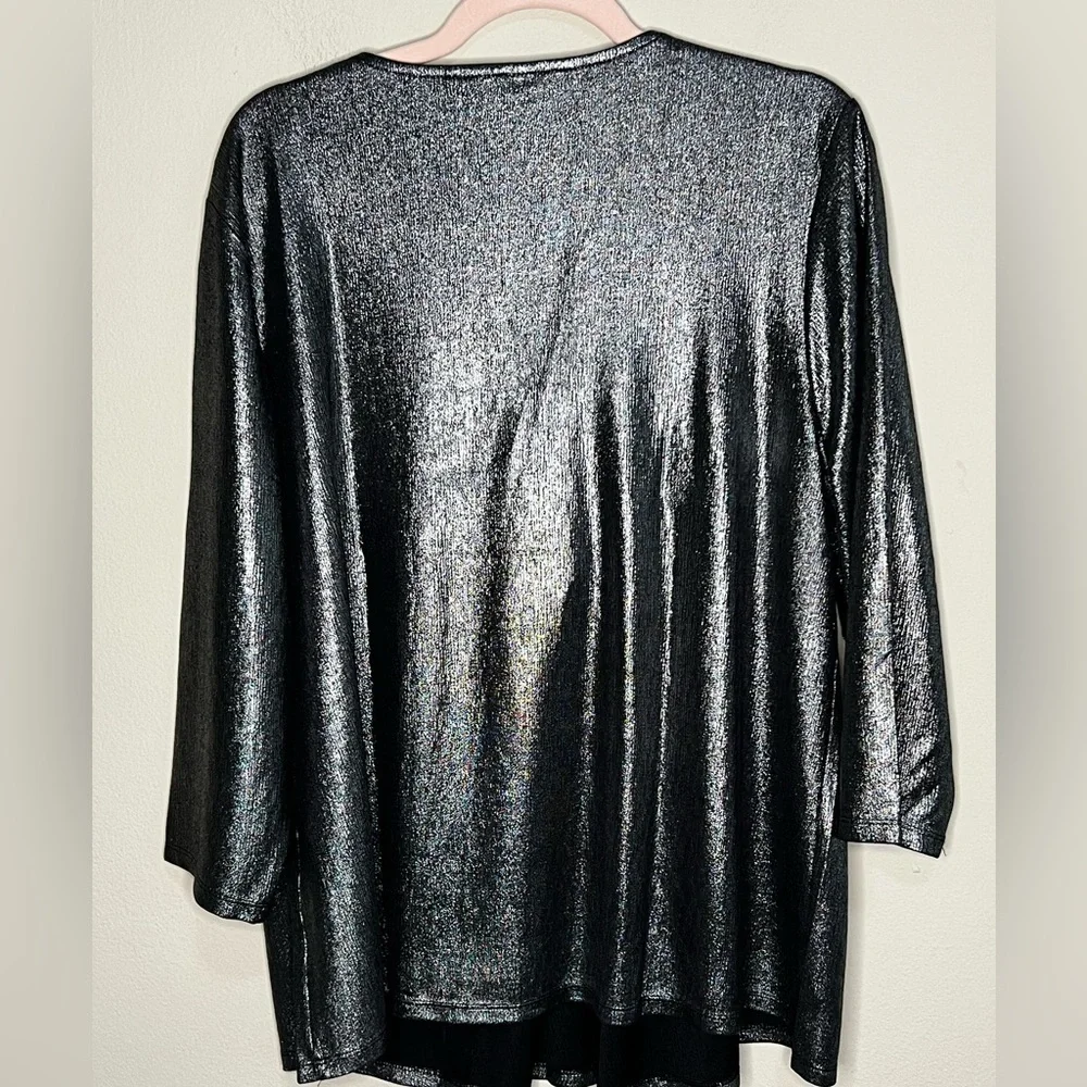 Lane Bryant Swing 3/4-Sleeve Pleat-Front Top 18/20